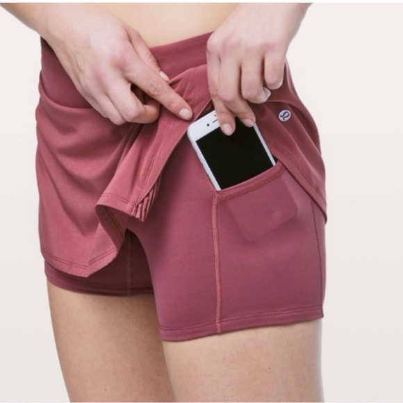 Lululemon cherry pink tennis skirt/skort - Picture 2 of 8